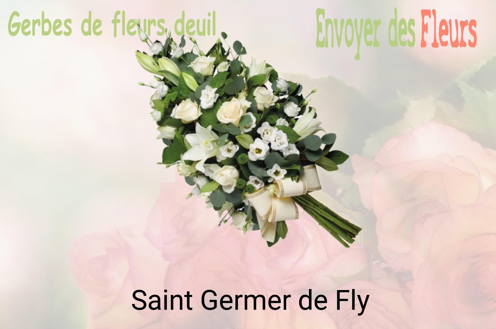 Gerbe de fleurs de deuil livrée à Saint-Germer-de-Fly